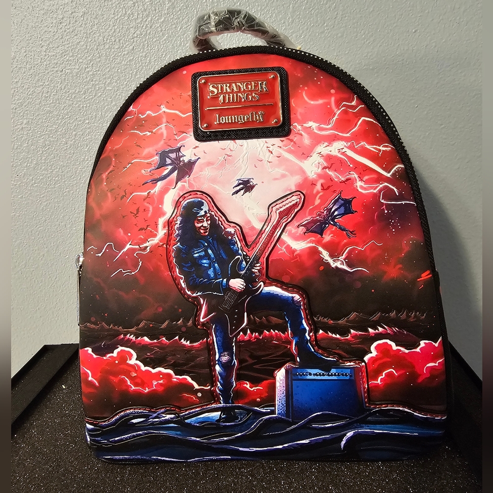NETFLIX STRANGER THINGS EDDIE TRIBUTE MINI BACKPACK LOUNGEFLY